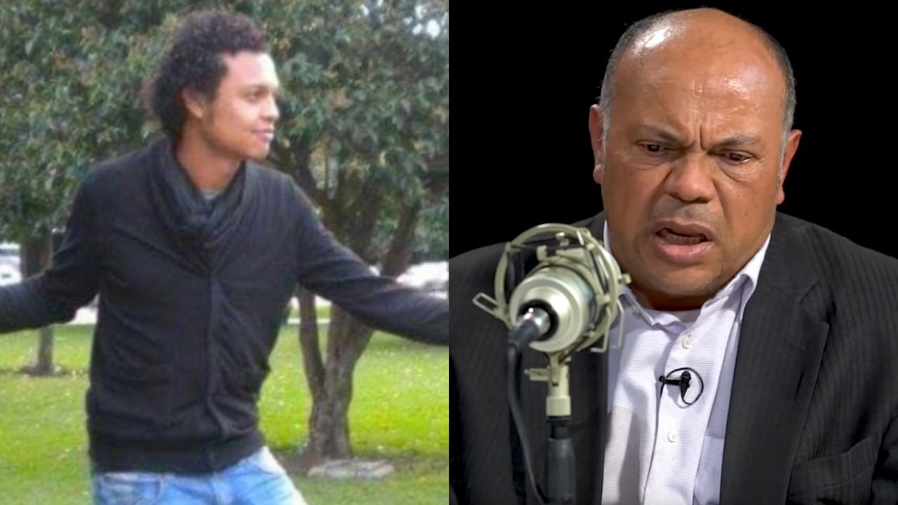 De izquierda a derecha: Luis Andrés Colmenares y su papá Luis Alonso Colmenares.