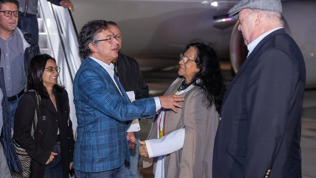 Presidente Gustavo Petro en su llegada a Nueva York