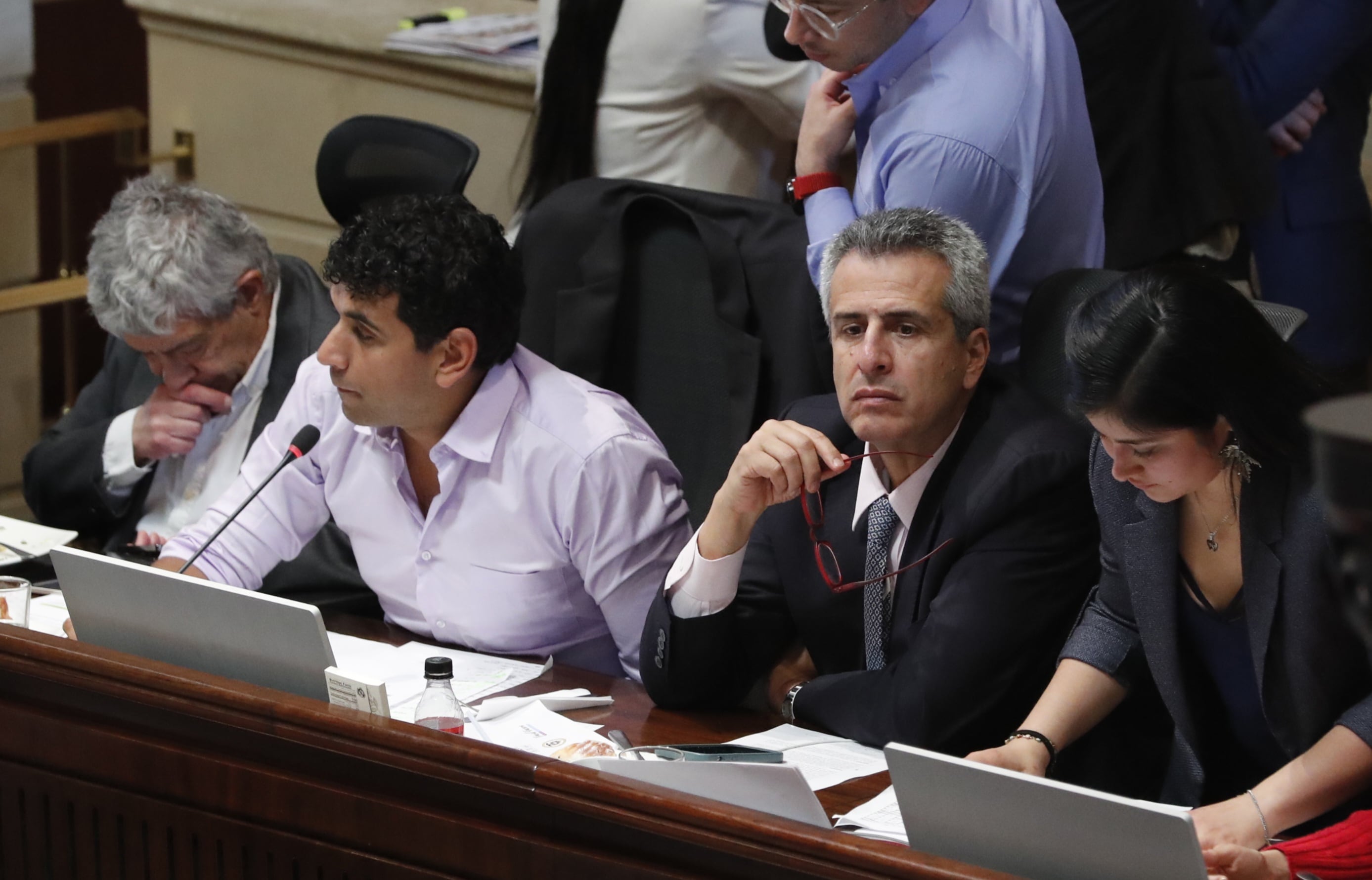 Plan de desarrollo - Presidente de la Cámara David Racero, Ministro del Interior Luis Fernando Velasco