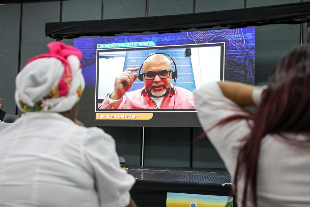 Salvatore Mancuso rindió este jueves su declaración ante la JEP.