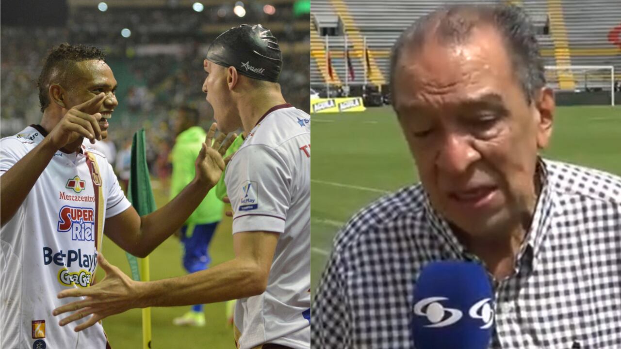 Presidente Deportes Tolima. Foto: Dimayor y Captura de pantalla (@GolCaracol)