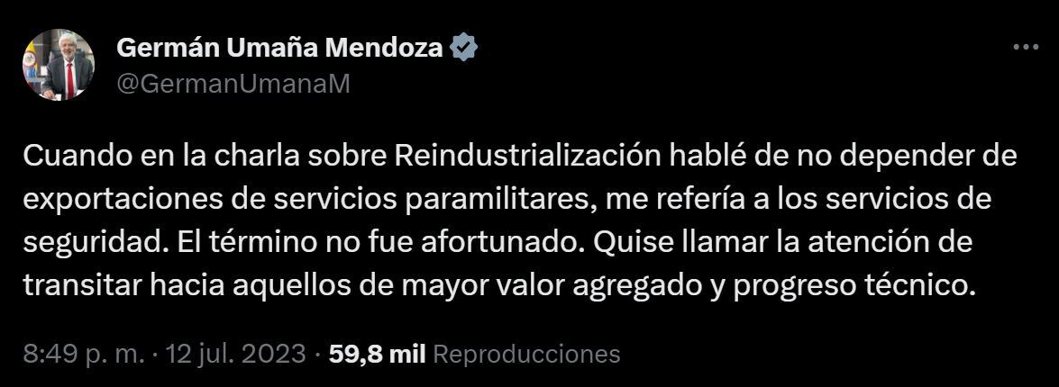 Trino Germán Umaña - Julio 2023