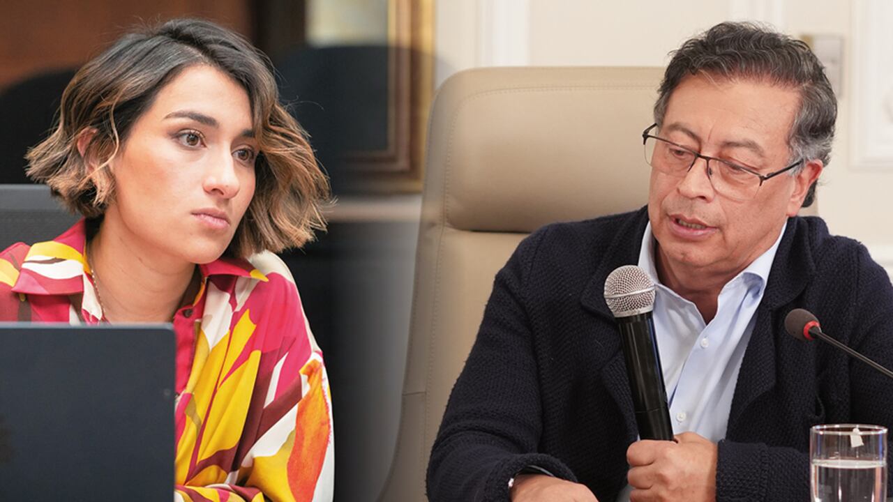 Laura Sarabia y Gustavo Petro