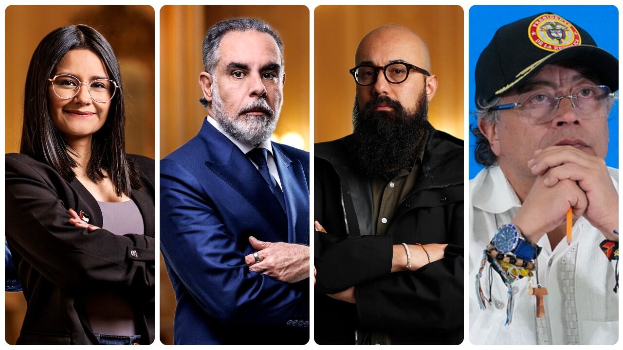 Angie Rodríguez, Armando Benedetti, Carlos Carrillo y Gustavo Petro