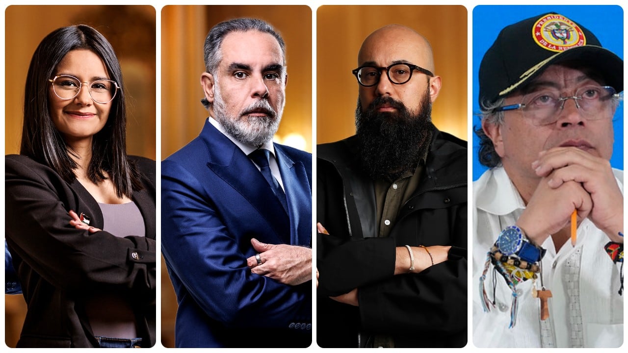 Angie Rodríguez, Armando Benedetti, Carlos Carrillo y Gustavo Petro.