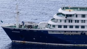 El crucero de expedición MV Hondius, donde se registró el brote de hantavirus que activó una operación internacional de repatriación.