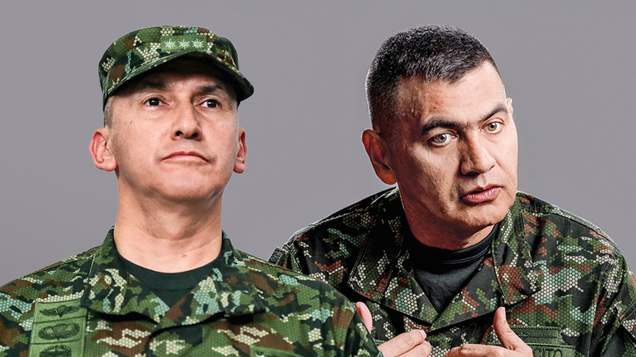 General Luis Mauricio Ospina y el general Jhon Jairo Rojas.