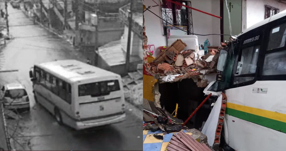 Aparatoso accidente de tránsito en Medellín este jueves 8 de junio.