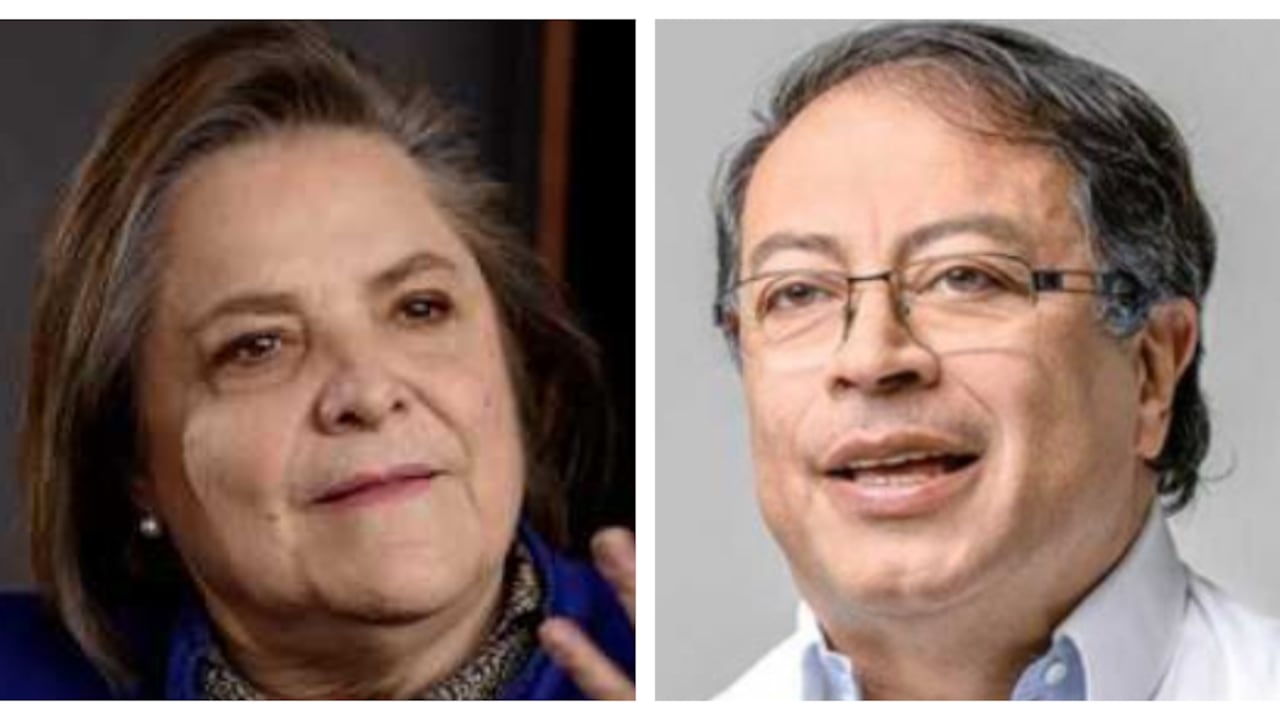 Clara López y Gustavo Petro