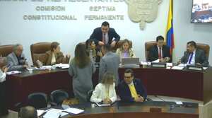 Debate a la reforma pensional en la Cámara de Representantes.