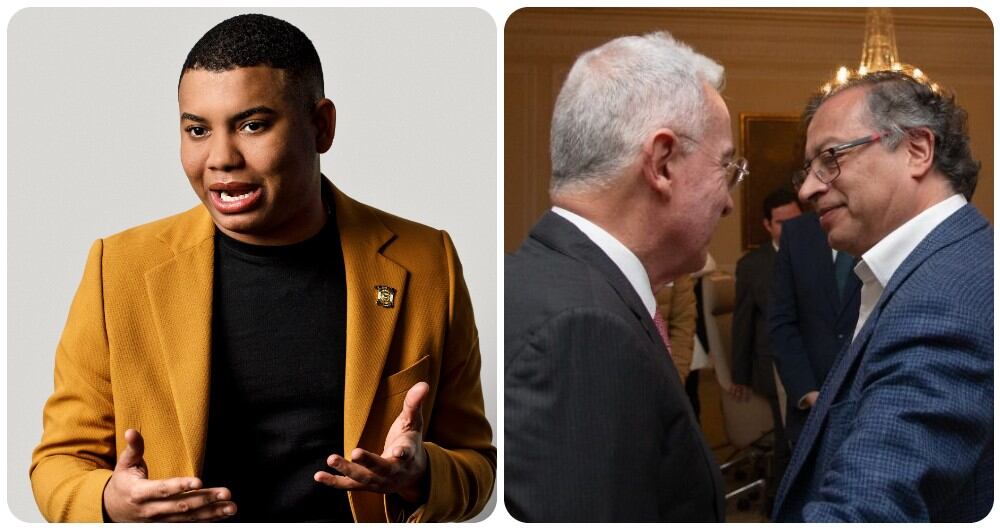 Miguel Polo Polo, Álvaro Uribe y Gustavo Petro.