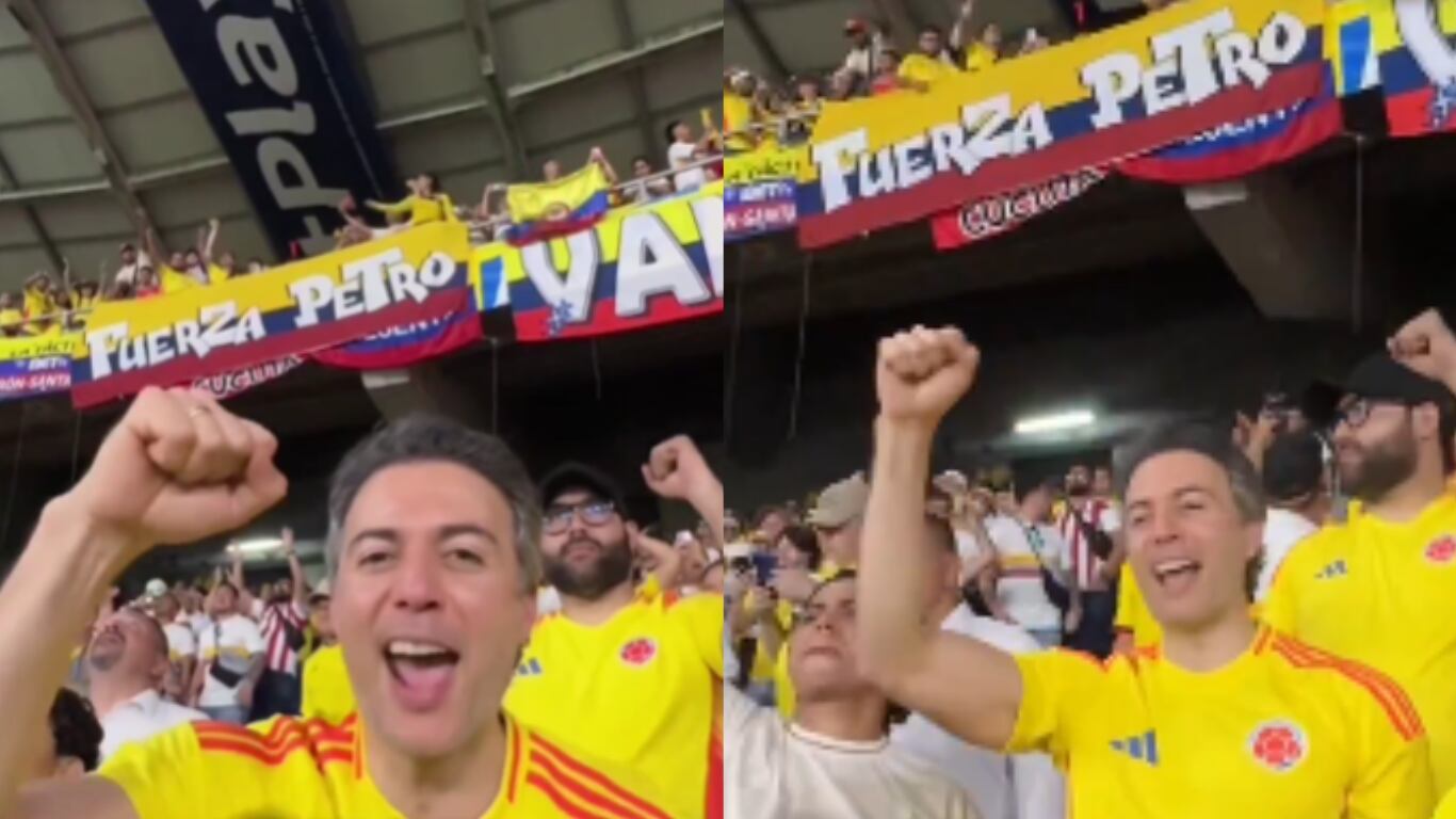 El exalcalde de Medellín asistió al partido entre Colombia y Bolivia en Barranquilla.