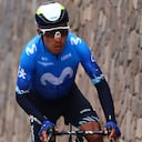 Nairo Quintana, corredor colombiano al servicio del Movistar Team.