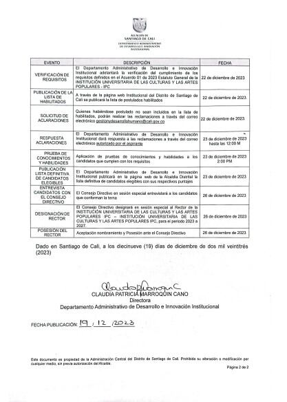 Desde algunos sectores advierten que busca favorecer a Carolina Romero Jaramillo, actual directora de la entidad  y funcionaria cercana al alcalde Jorge Iván Ospina.