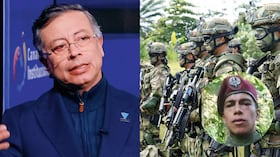 Expresidente Gustavo Petro, miembros del Ejército y el supuesto soldado falso.
