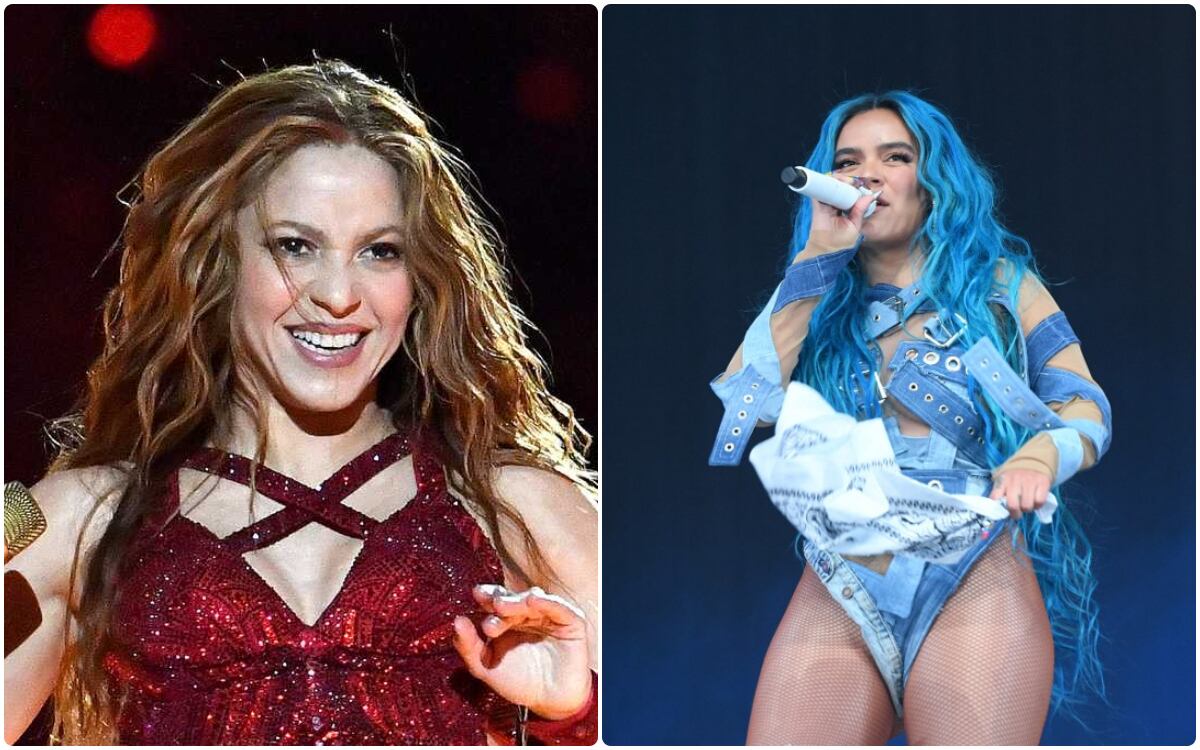 Shakira y Karol G.