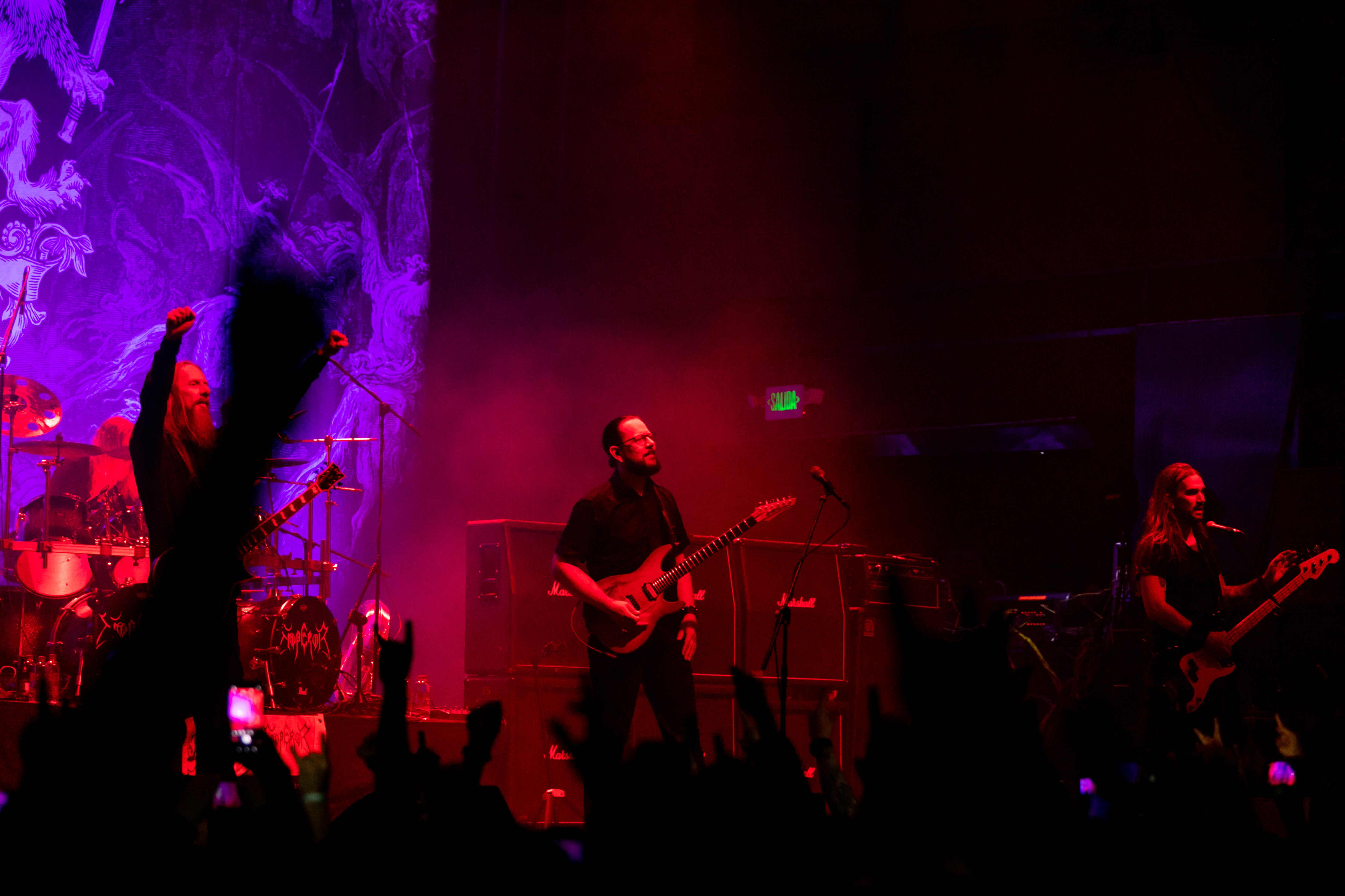Emperor en el Royal Center de Bogotá, donde tocó la noche del 15 de Mayo de 2022.