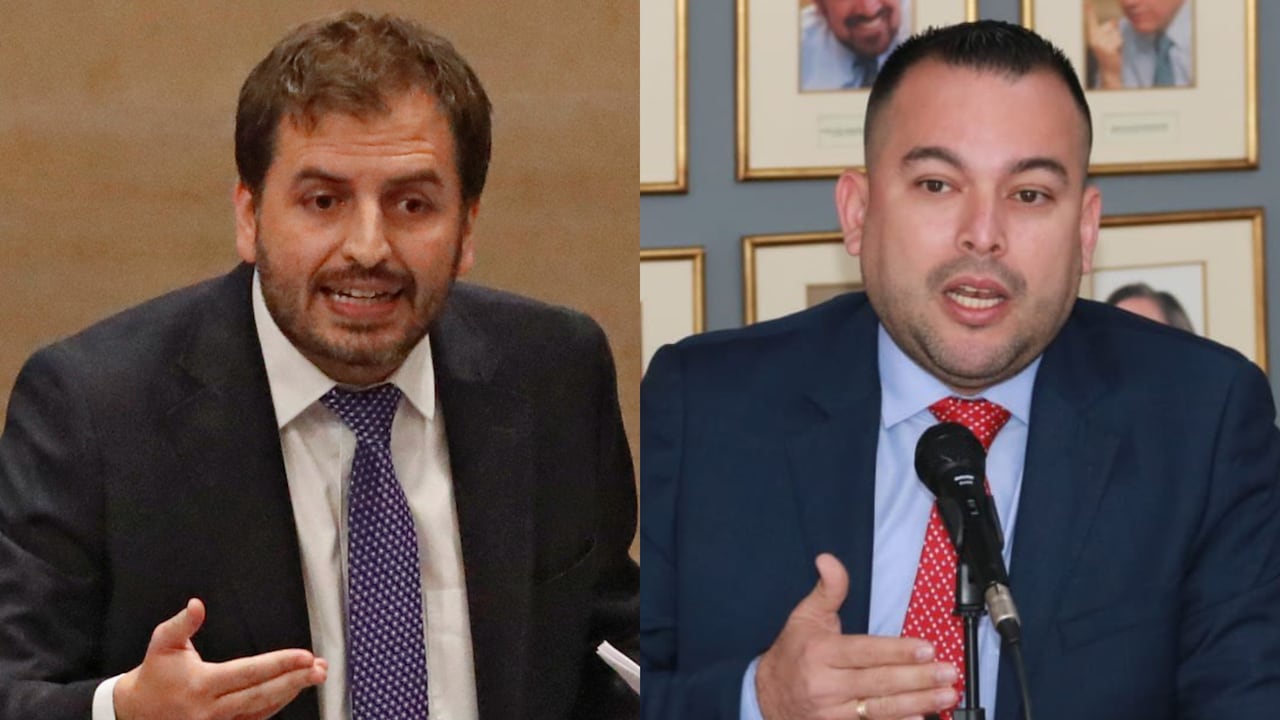 Representante Andrés Forero y Edwin Palma, viceministro de Relaciones Laborales e Inspección.