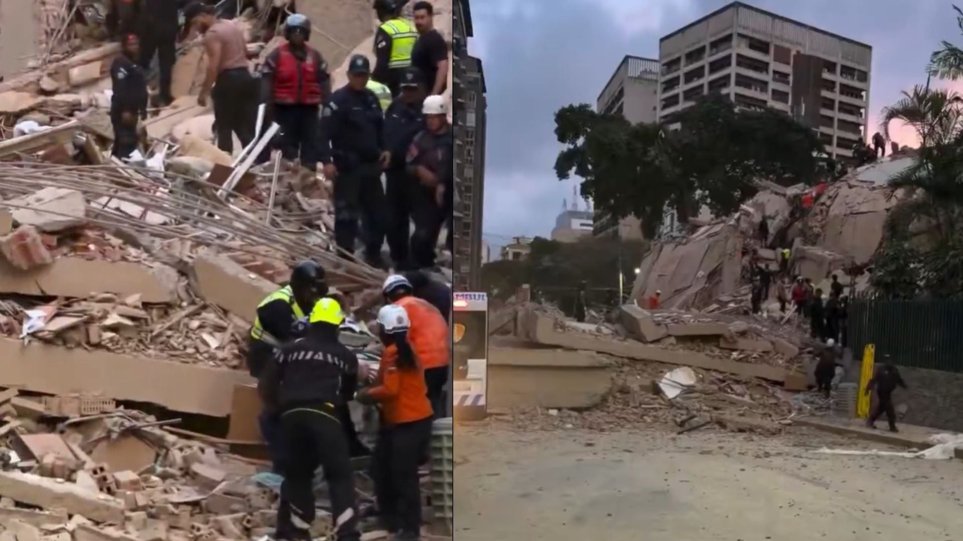 Terremoto de magnitud 7,1 en Venezuela: continúan los rescates tras edificios colapsados, hay un sobreviviente.