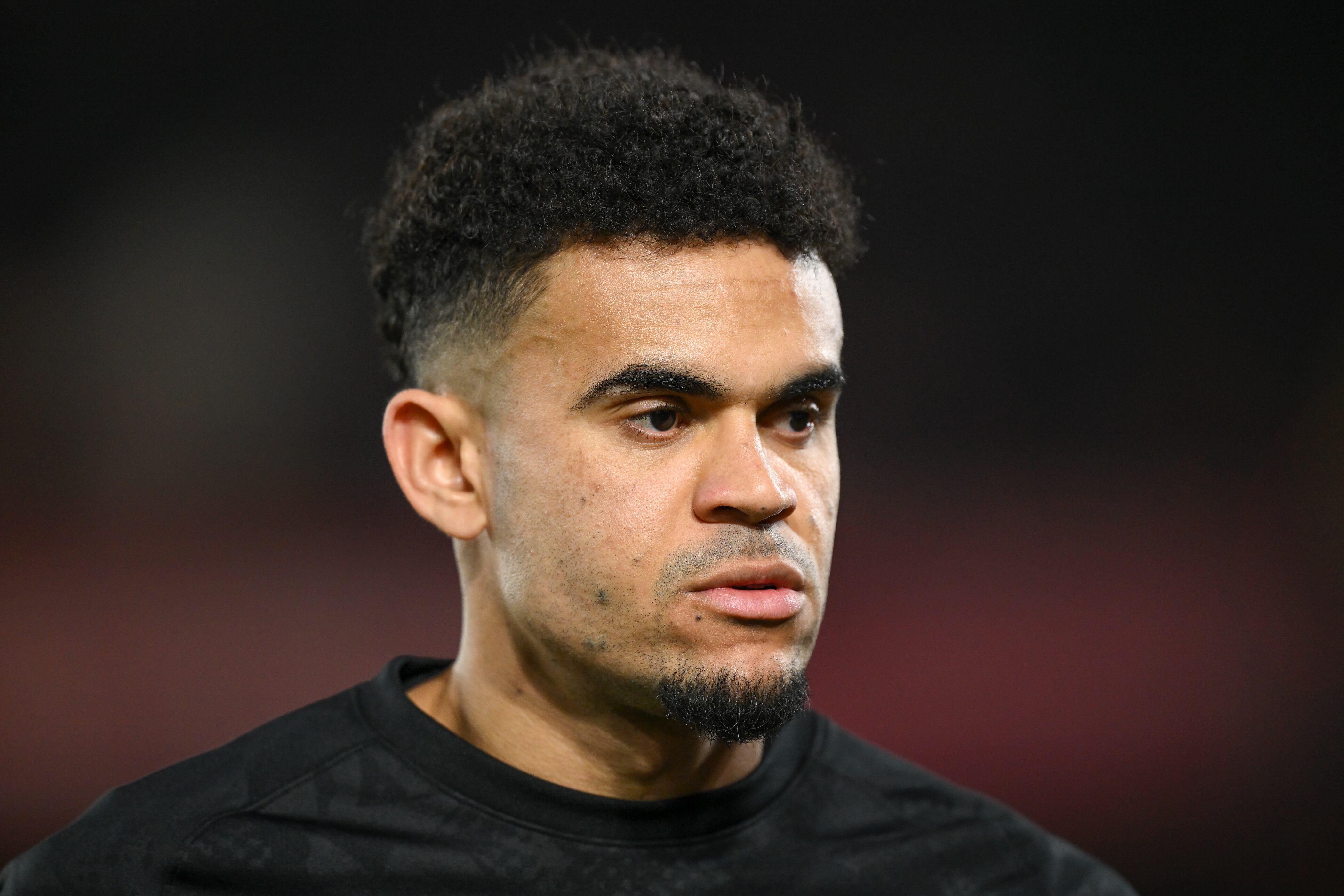 Luis Diaz of Liverpool plays during the Premier League match between Nottingham Forest and Liverpool at the City Ground in Nottingham, England, on January 14, 2025. (Photo by MI News/NurPhoto via Getty Images)