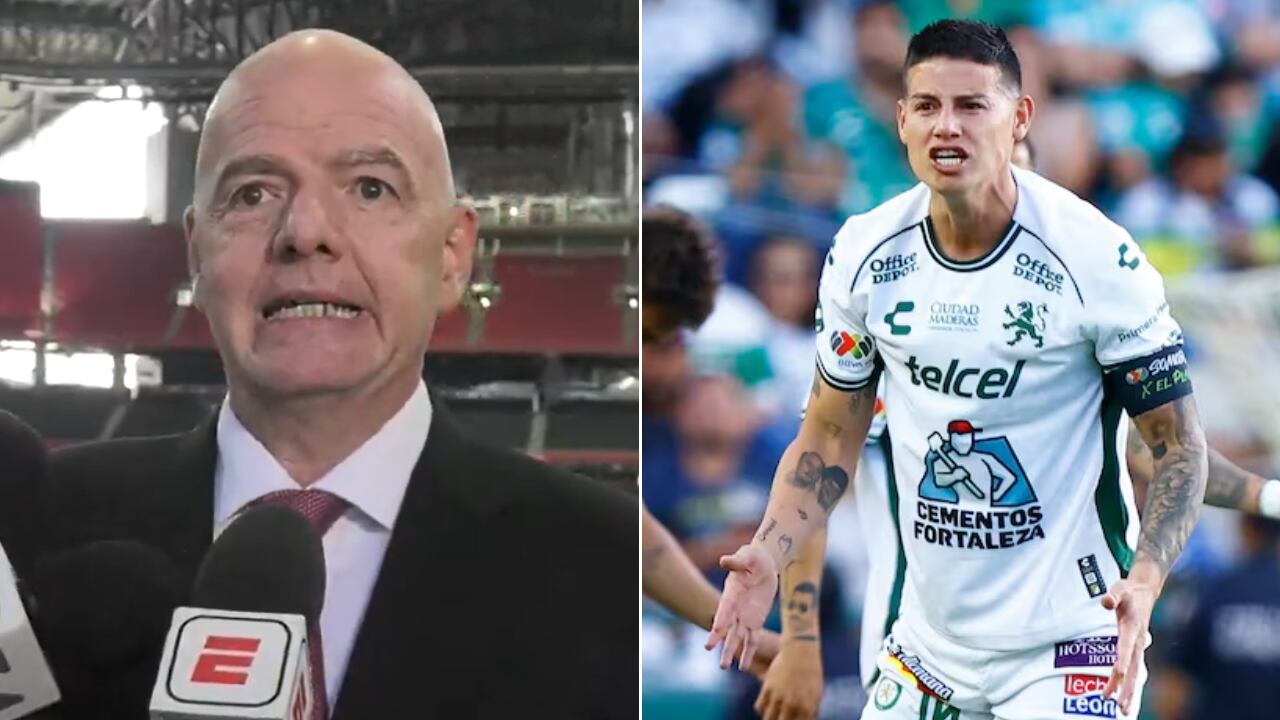 Gianni Infantino deja a James Rodríguez al borde de la eliminación oficial del Mundial de Clubes