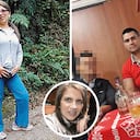 DEYANIRA y BRINDIS en fAMILIA. A la izquierda, fotos de Deyanira Gómez, la expareja sentimental de Monsalve. En los dispositivos también hay imágenes de un brindis con sus familiares en la casa fiscal en La Picota.