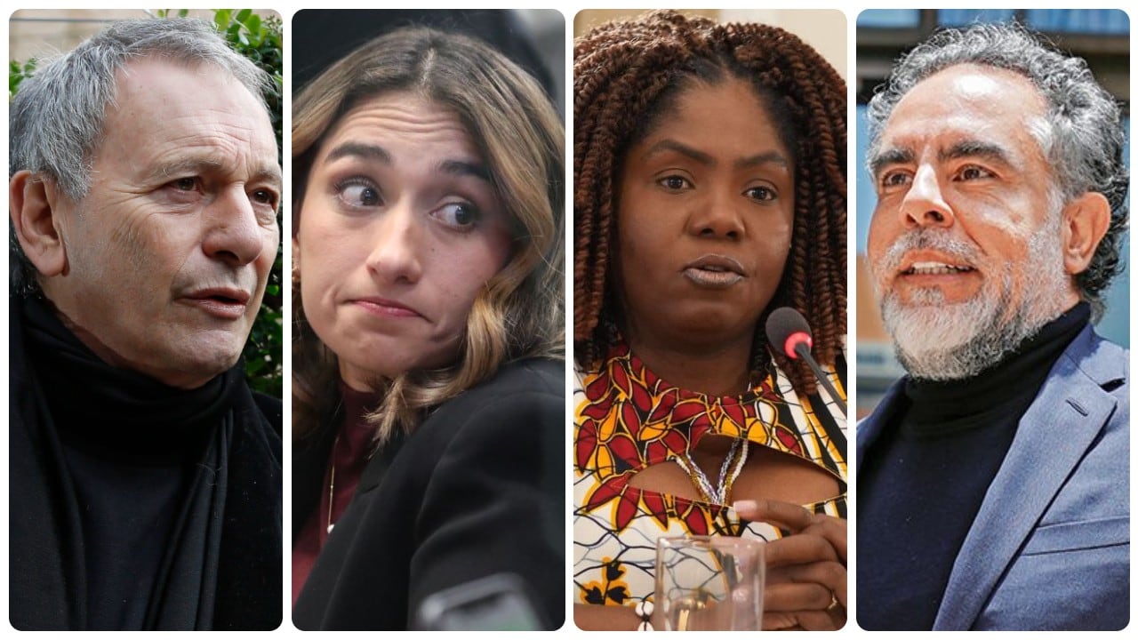 Ángel Becassino, Laura Sarabia, Francia Márquez y Armando Benedetti.