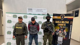 Marlón Díaz tras su captura.