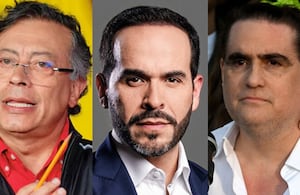 Gustavo Petro, Abelardo De La Espriella y Alex Saab.