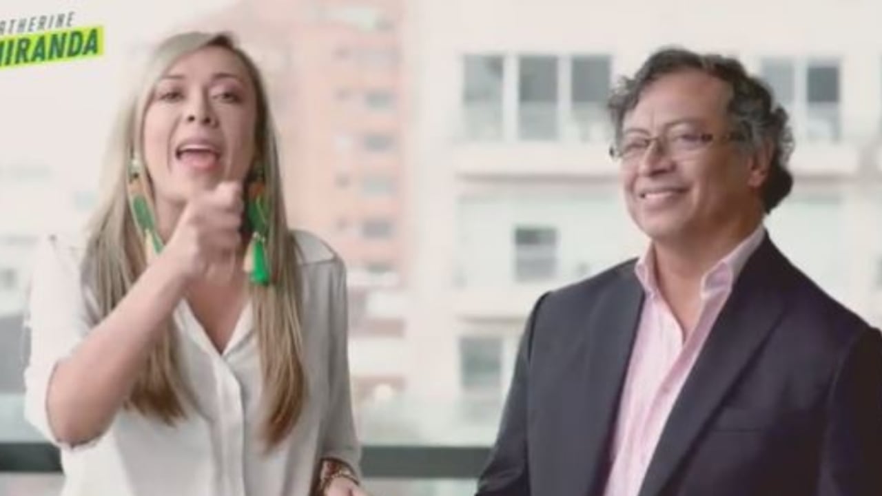 Katherine Miranda anunció su apoyo a la candidatura presidencial de Gustavo Petro.