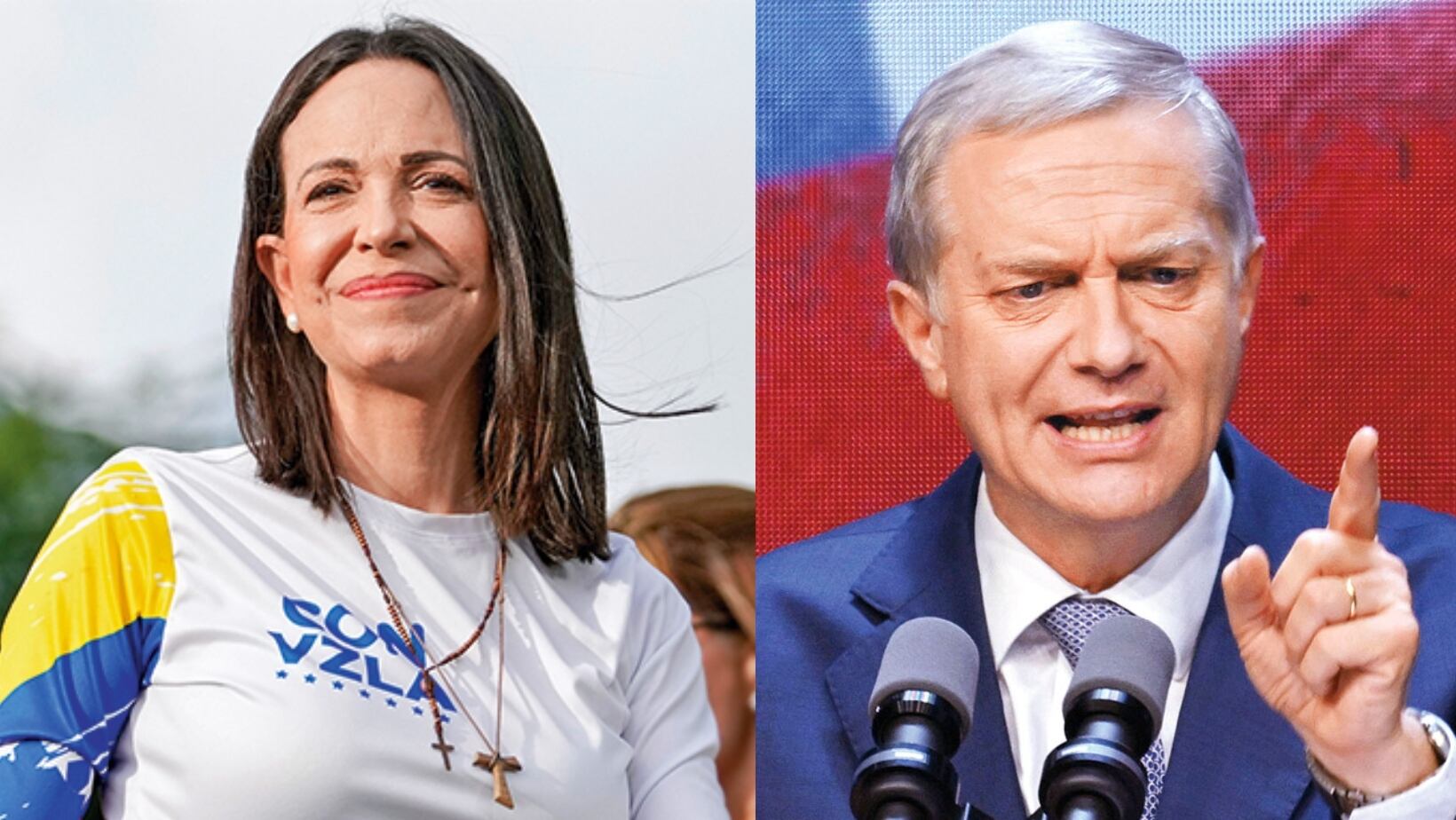 María Corina Machado y José Antonio Kast