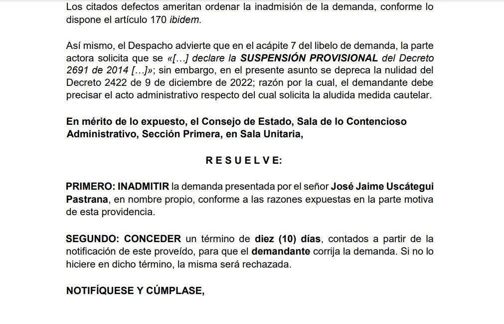 Semana conoció en primicia la decisión del Consejo de Estado que rechazó la demanda contra el proyecto de la Paz Total.