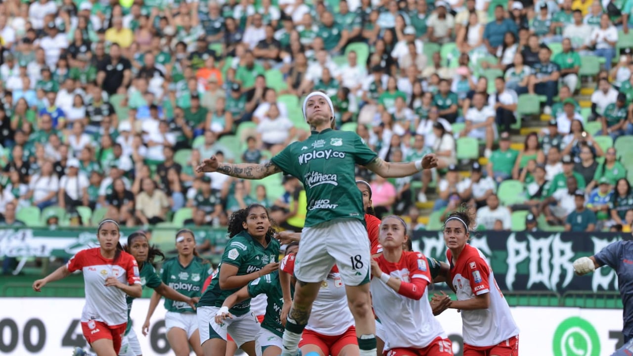 Deportivo Cali vs, Santa Fe por la Liga Femenina.