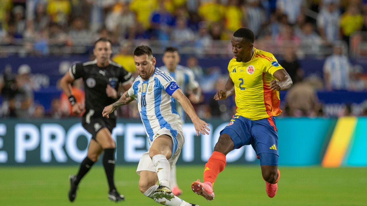 Colombia y Argentina en la final de Copa América.
