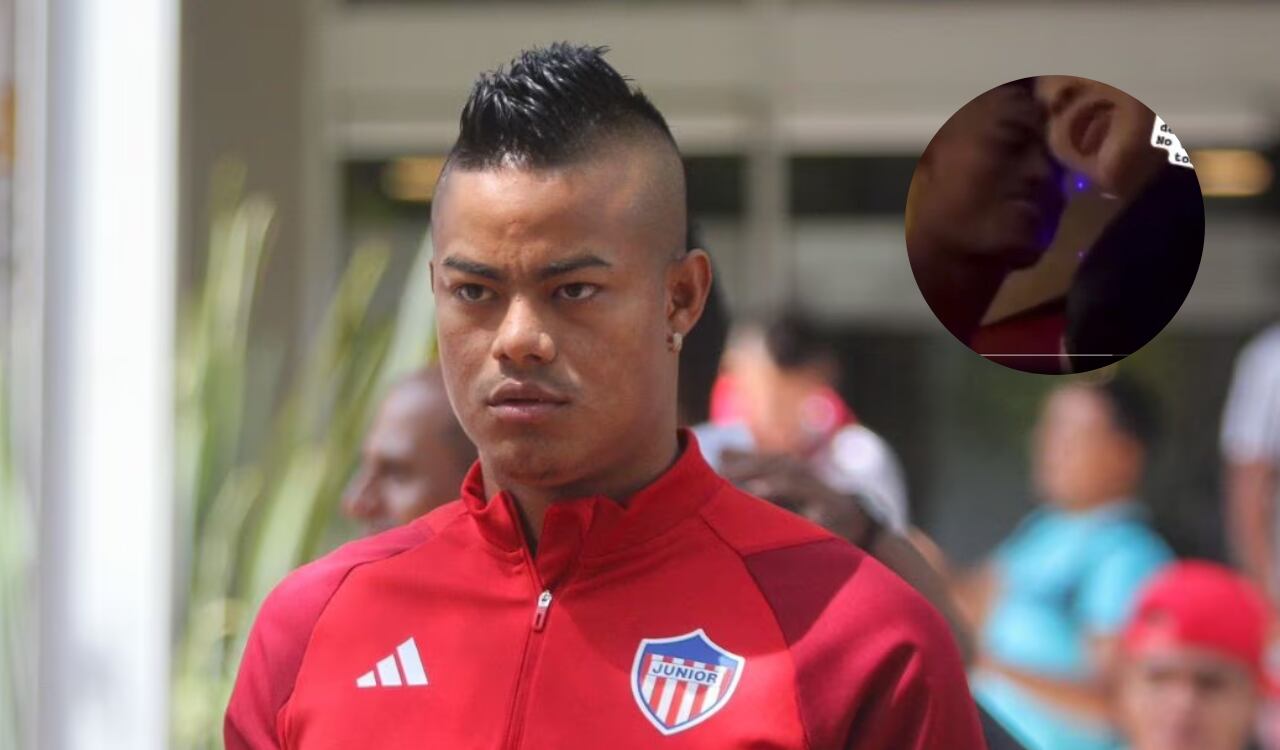 Luis Sandoval fue grabado junto a una mujer, quien al parecer, era exporrista del Junior.