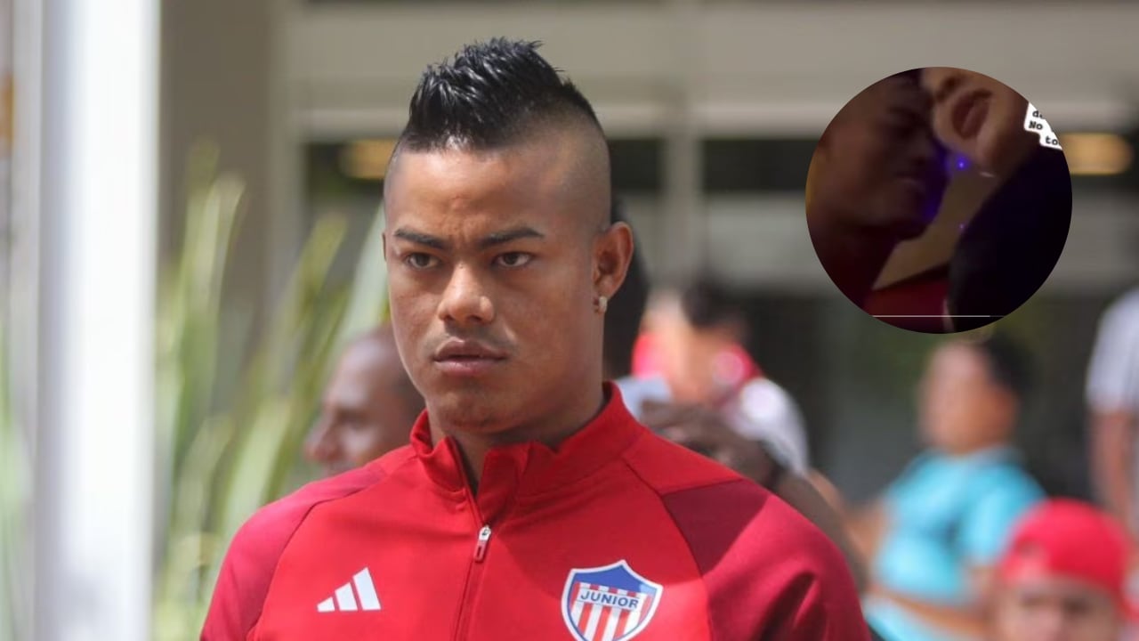 Luis Sandoval fue grabado junto a una mujer, quien al parecer, era exporrista del Junior.