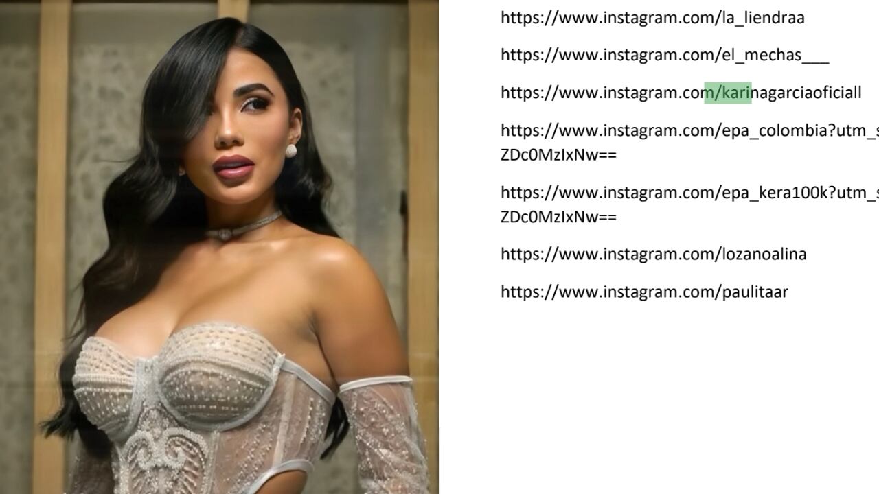 El perfil de Karina García está siendo investigado por patrocinar aplicaciones de apuestas.