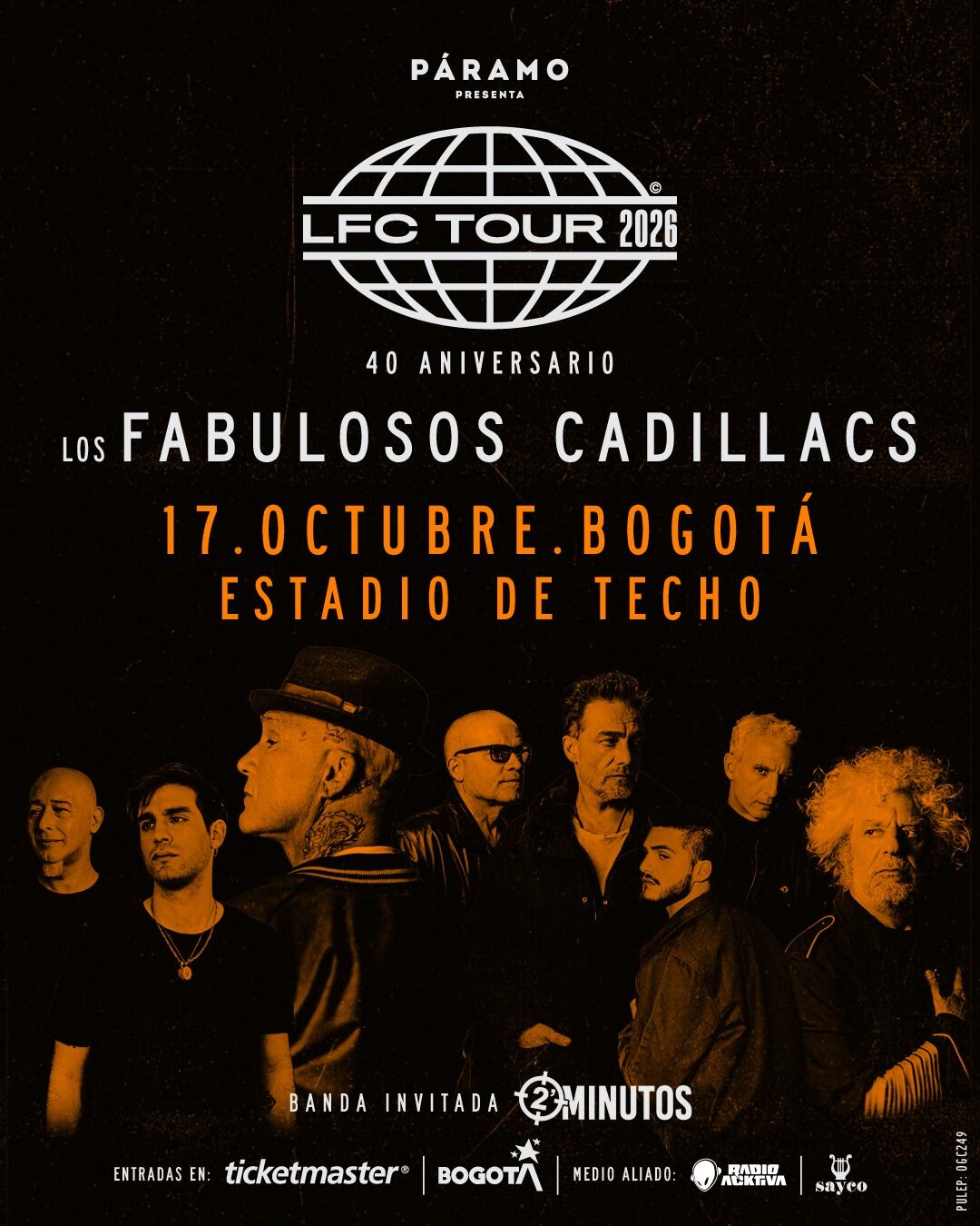 Los Fabulosos Cadillacs llegarán al Estadio de Techo este 17 de octubre para celebrar sus 40 años de carrera en el que será el primer concierto realizado en este escenario, un lugar que durante más de siete décadas ha sido uno de los epicentros del deporte y la cultura popular en la capital.