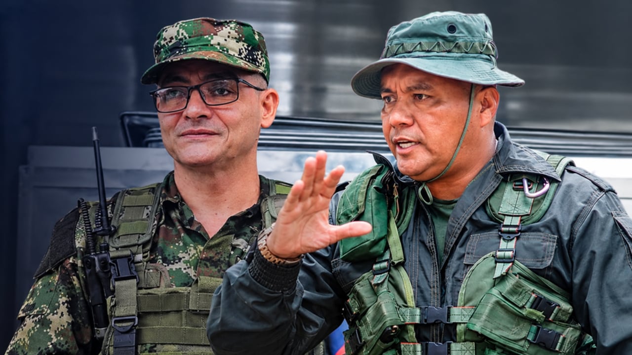 Alexander Díaz Mendoza, alias Calarcá, y Néstor Gregorio Vera Fernández, alias Iván Mordisco.