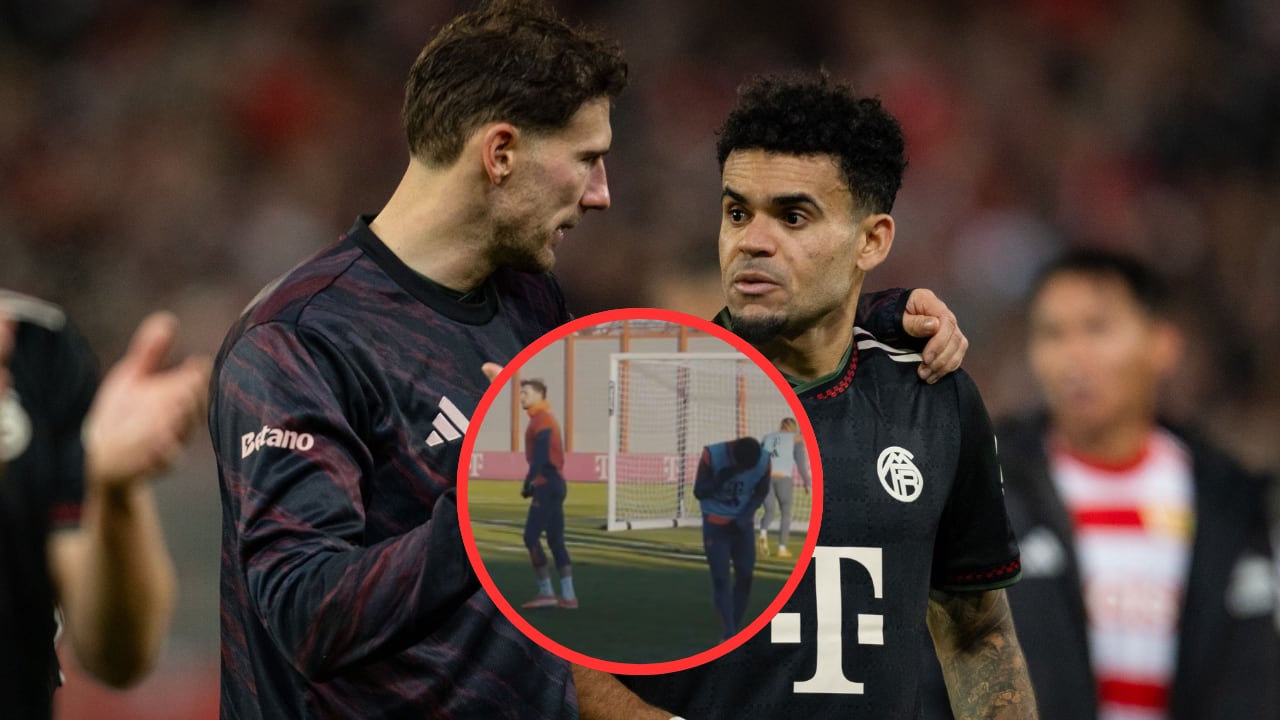 Lo que hizo Goretzka en el entrenamiento que dejó frío a Luis Díaz.