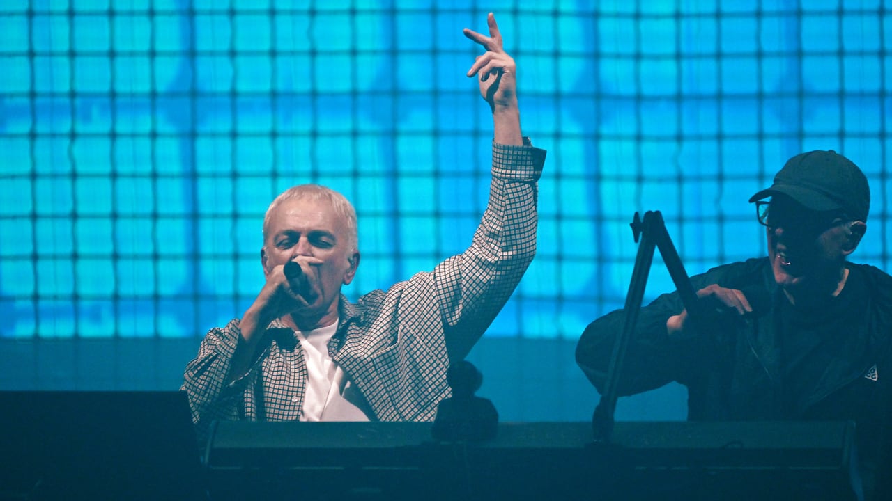Karl Hyde y Rick Smith de Underworld se presentan en el O2 Academy Brixton el 5 de febrero de 2026 en Londres, Inglaterra.