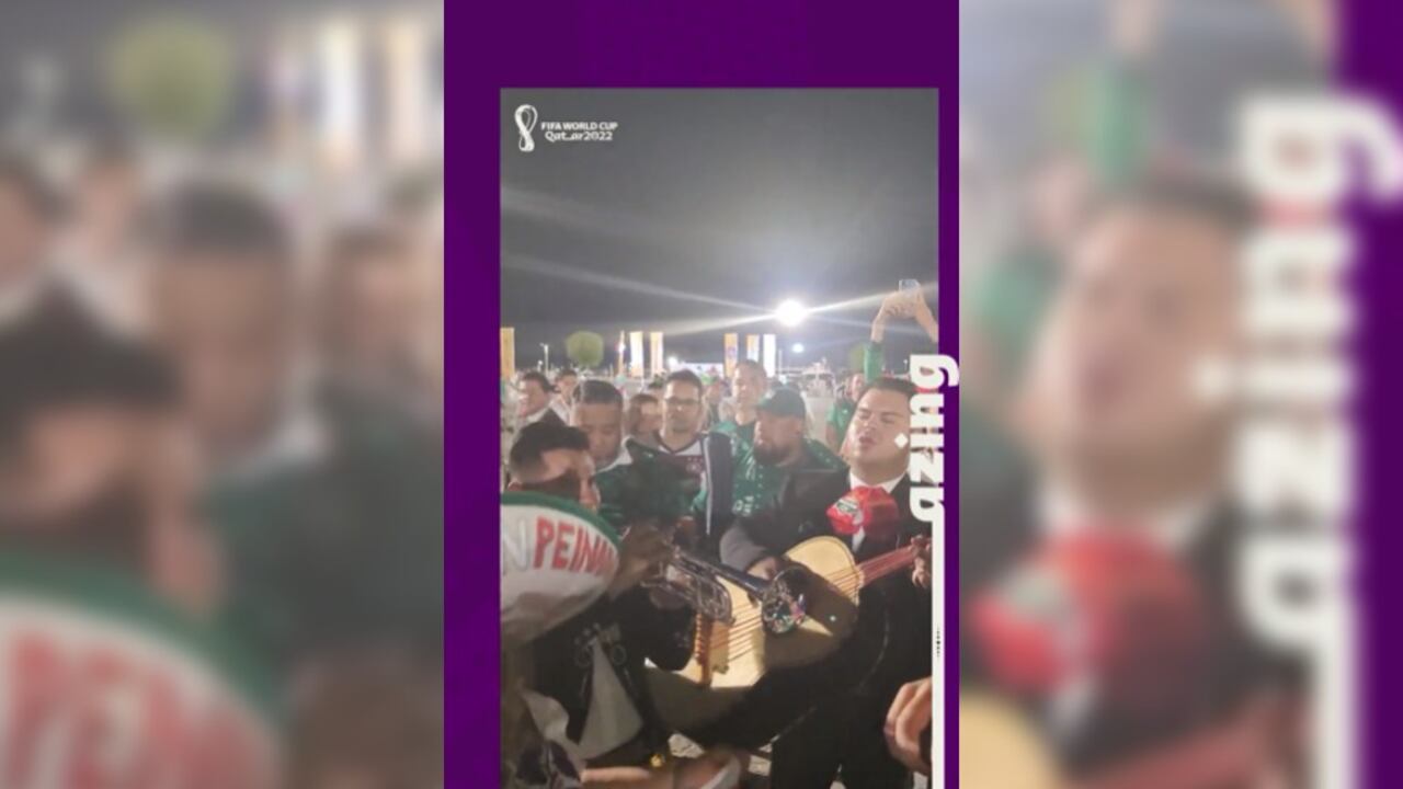 Mexicanos llegaron a animar a su selección en Qatar