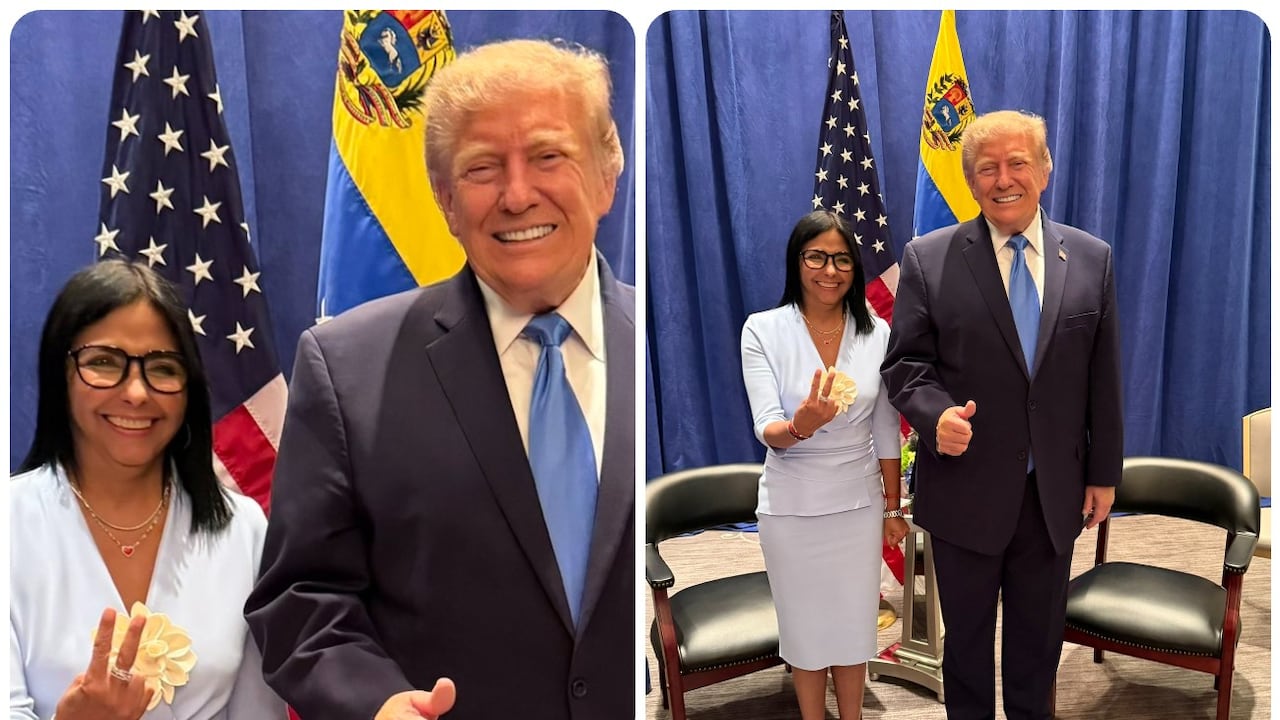 Donald Trump se reunió con Delcy Rodríguez en un hermético encuentro en Nueva York - Semana
