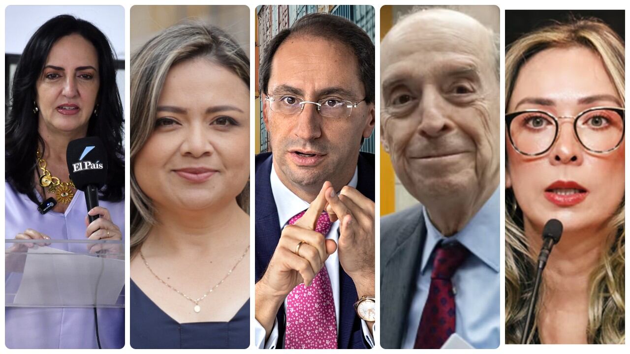 María Fernanda Cabal, Lina Garrido, José Manuel Restro, Álvaro Leyva y Katherine Miranda.