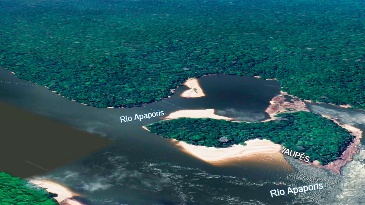 Zona del Vaupés en la que se movería Mordisco.