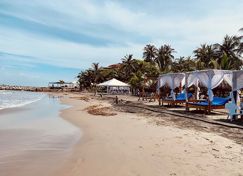Playa en Colombia.