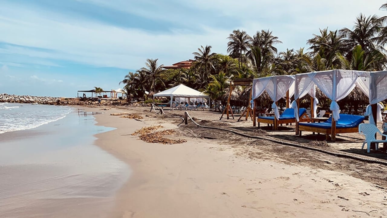 Playa en Colombia.