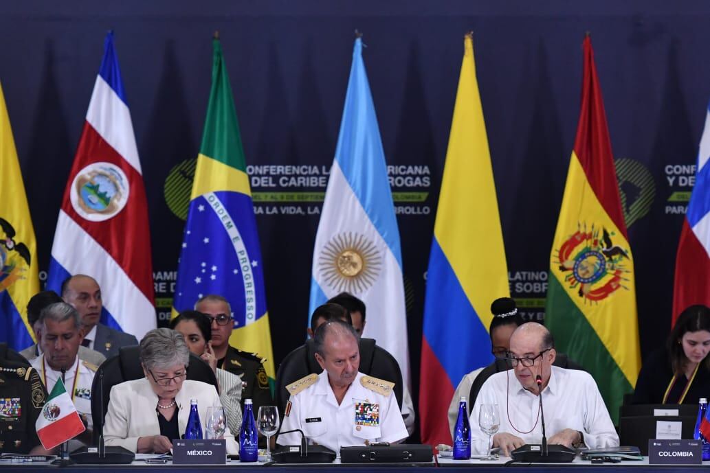 Conferencia Latinoamericana y del Caribe sobre Drogas. Sábado 9 de septiembre de 2023. Cali - Valle. Reunión entre Ministros de Relaciones exteriores de México y Colombia.