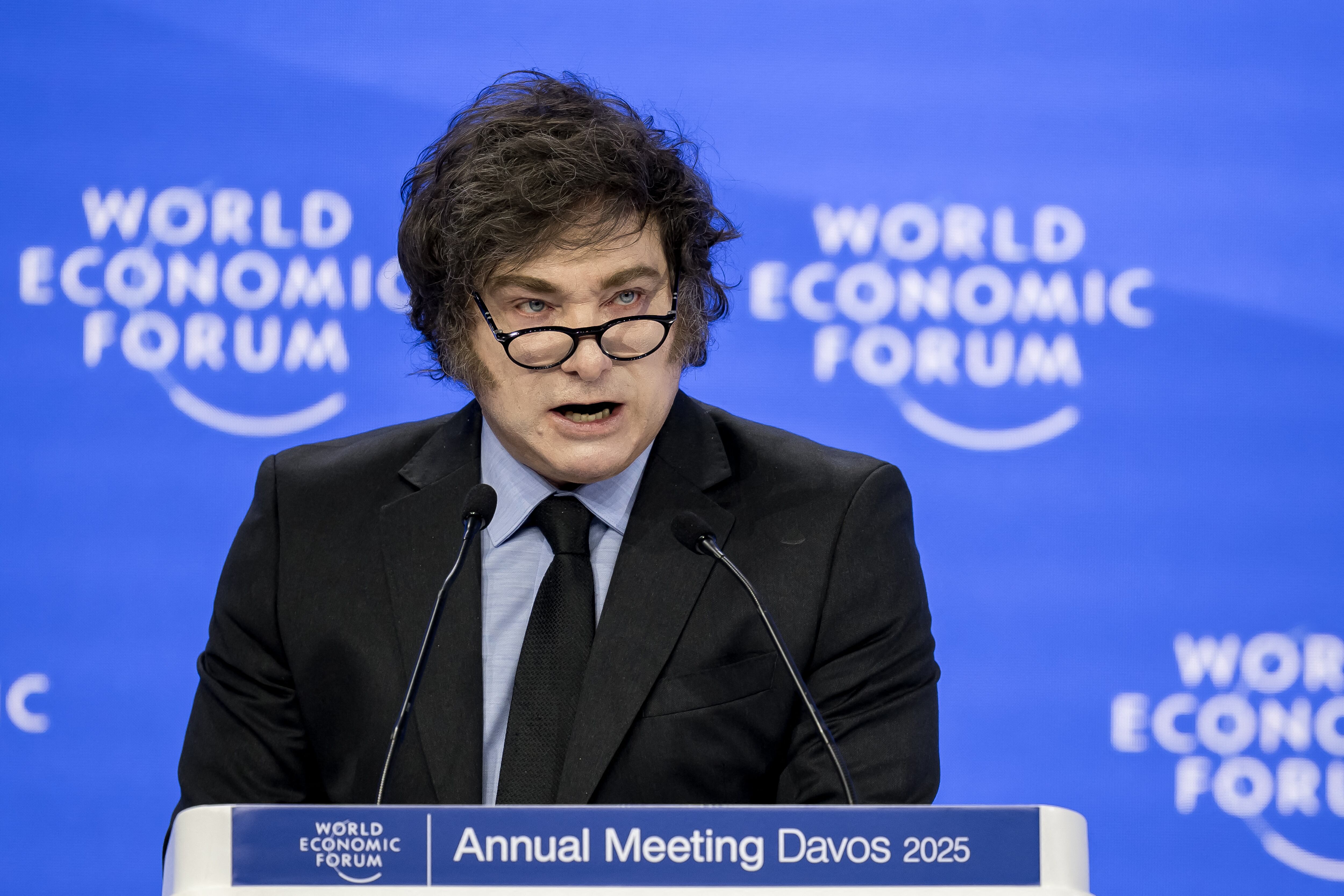 Javier Milei en Davos