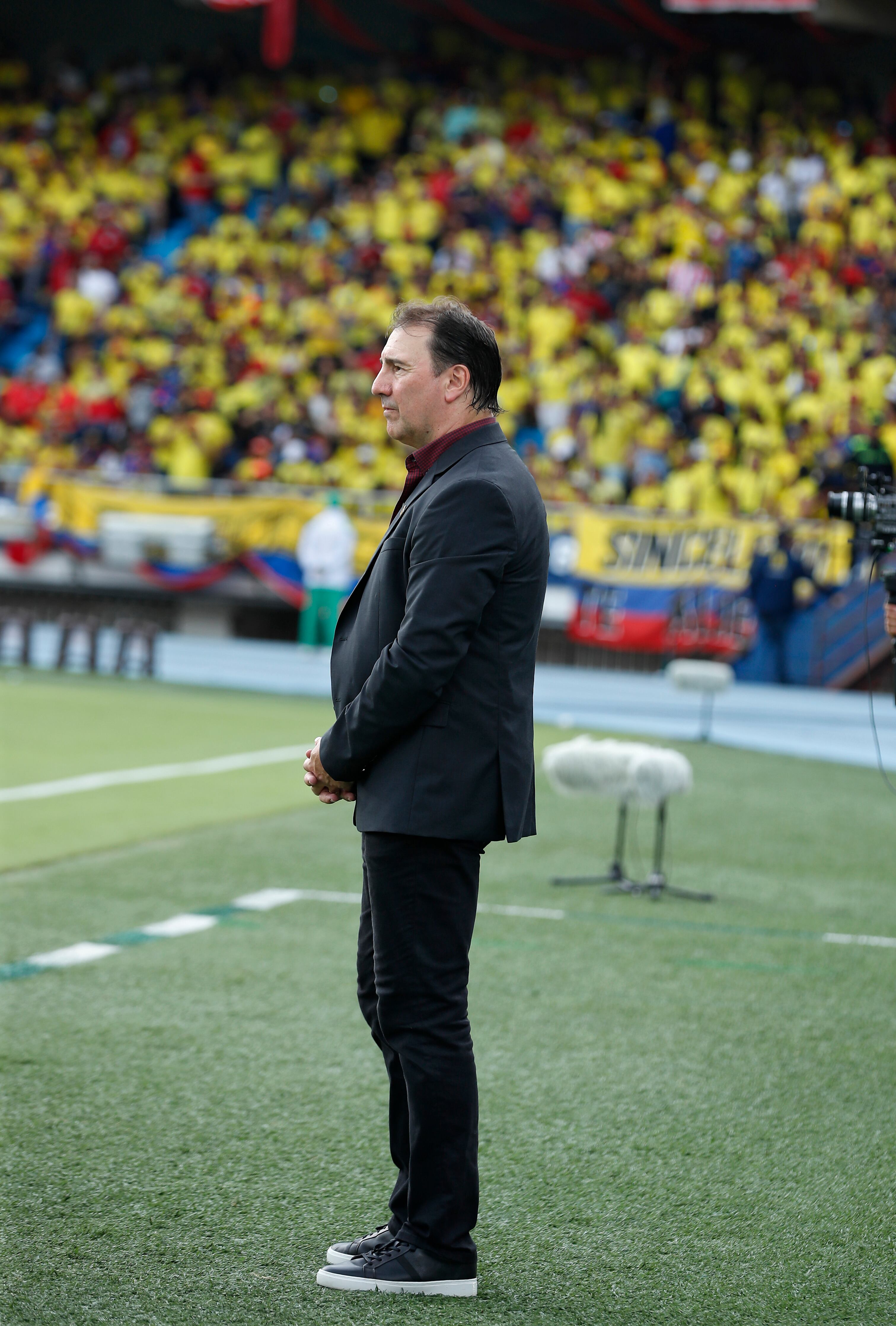 Néstor Lorenzo  Director Técnico de la Selección Colombia
Colombia vs Uruguay  empate 2-2 
Eliminatorias al Mundial 2026
Barranquilla estadio Metropolitano
Octubre 12 del 2023
Foto Guillermo Torres Reina / Semana